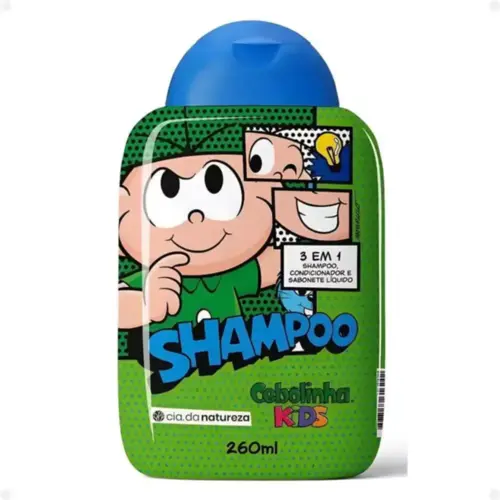 Shampoo Turma da Mônica Cebolinha Kids 3 em 1 260ml