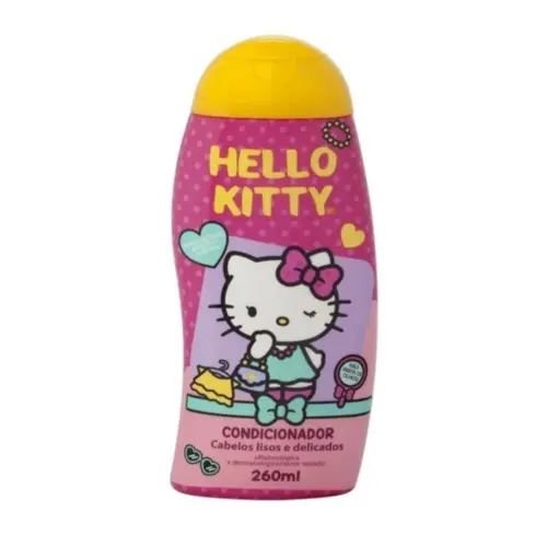 Condicionador Hello Kitty Cabelos Lisos e Delicados Betulla Cosméticos Com 260 ml