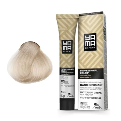 Coloração Yamá 12.89 Louro Extra Claro Pérola Com 60g