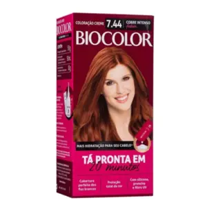 Kit Coloração BioColor 7.44 Cobre Intenso Com 50 g