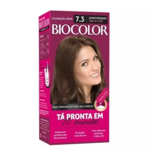 Mini Kit Coloração Creme Biocolor 7.3 Louro Leve Kit com frasco aplicador Com 1 unidade