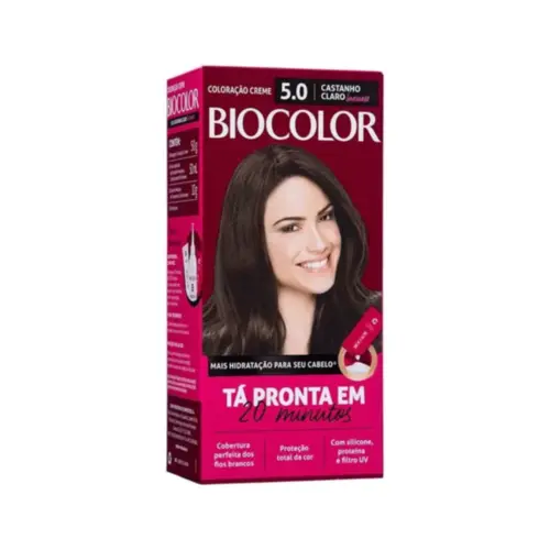 Coloração Biocolor Mini Kit Creme Castanho Claro 5.0