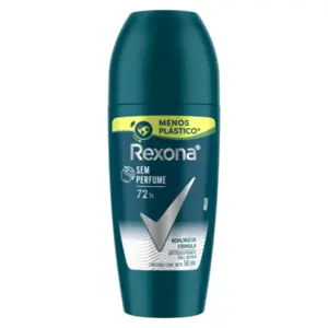 Antitranspirante Roll On Rexona Masculino Sem Perfume Com 50 ml