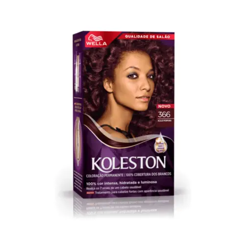 Coloração Wella Professionals Koleston Acaju Púrpura 366 Com 1 unidade