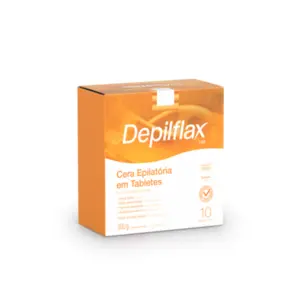 Cera Depilatória Quente em tabletes Depilflax Natural Com 500 g