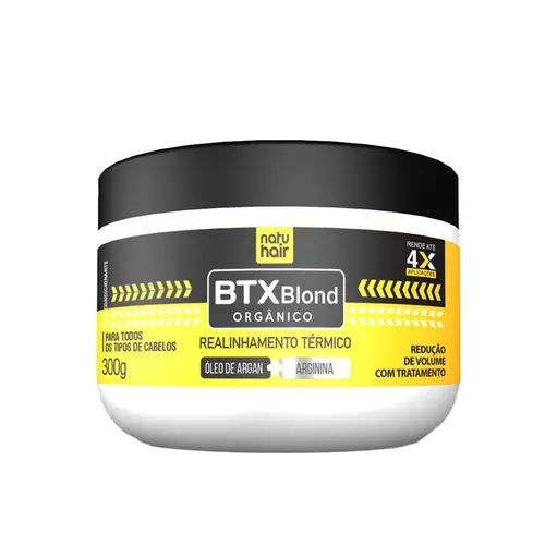Alinhamento Capilar NatuHair Blond Realinhamento Térmico Com 210 g