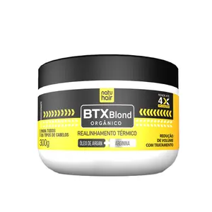 Alinhamento Capilar NatuHair Blond Realinhamento Térmico Com 210 g