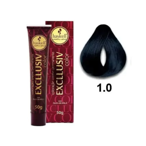 Tonalizante Haskell Excllusiv Color Preto Azulado Com 100g