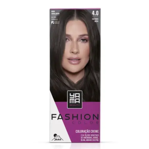Coloração Yamá Color Fashion 4.0 Castanho Com 60 g