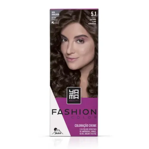 Coloração Yamá 5.1 Castanho Claro Acinzentado Com 60g