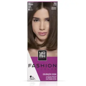 Coloração Yamá Fashion 7.1 Louro Médio Acinzentado Com 60g