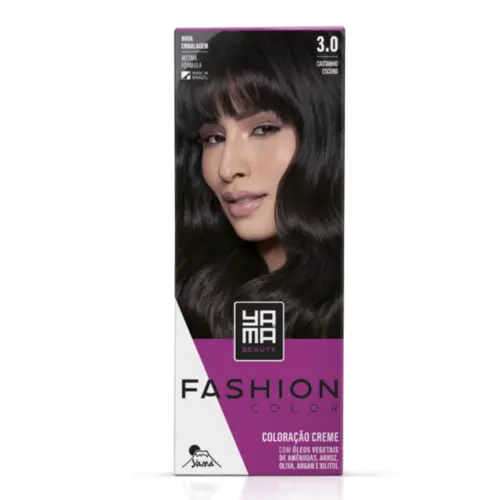Coloração Yamá Nano Infusion 3.0 Castanho Escuro Com 60g
