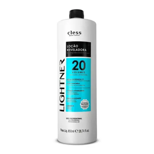 Água Oxigenada Cless Lightner 20 Volumes Com 850 ml