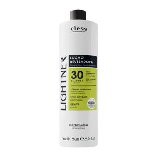 Água Oxigenada Lightner 30 Volumes enriquecida com camomila Com 850 ml