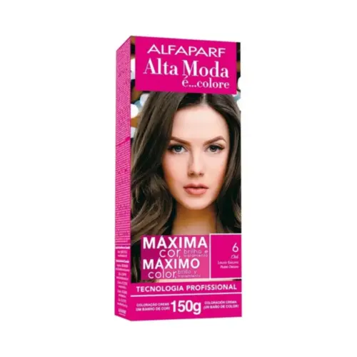 Coloração Alta Moda 6 Louro Escuro Com 150 g