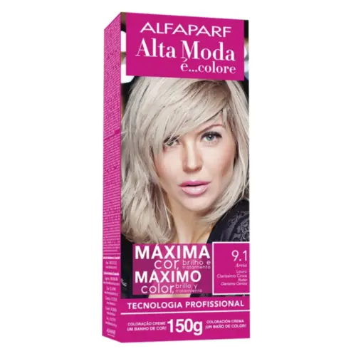 Coloração Alta Moda Color Delly Kosmetic 9.1 Areia Coloração permanente Com 1 unidade