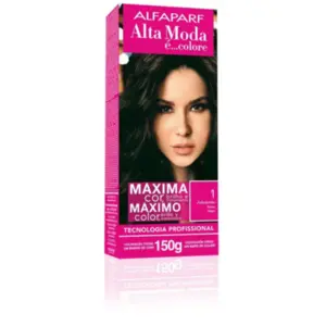 Coloração Alta Moda Delly Kosmetic 1 Preto Com 150 g