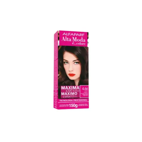 Coloração Alta Moda Castanho Vermelho Intenso 4.66 150g