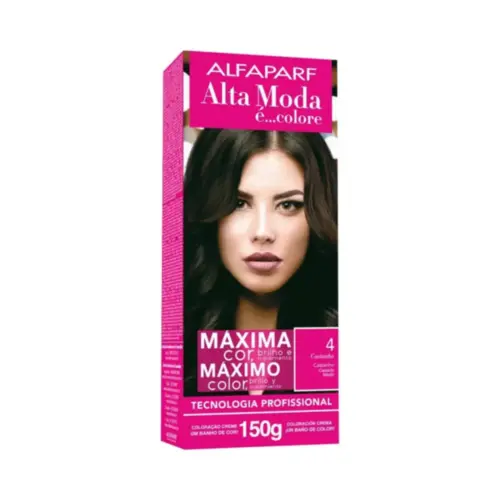 Coloração Alta Moda 4 Castanho Coloração Permanente Com 150 g