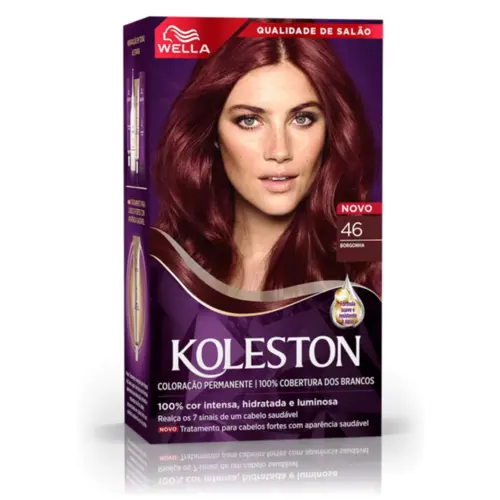 Coloração Wella Professionals Koleston 46 Borgonha Com 60 g