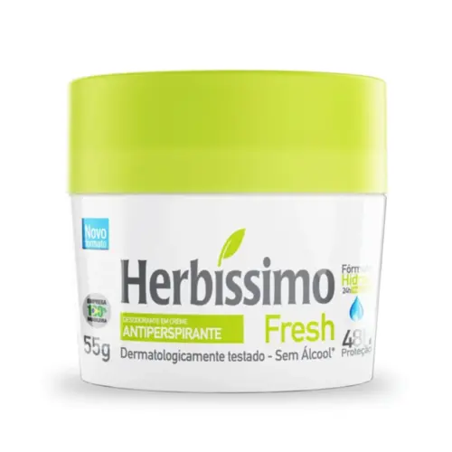 Desodorante Creme Antitranspirante Herbíssimo Fresh Com 55g