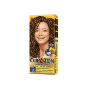 Coloração Cor & Ton Medio Louro Dourado 7.3 50g