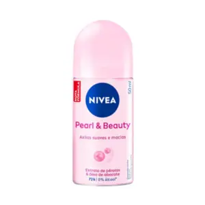 Desodorante Roll On Nivea Pearl e Beauty Feminino 50ml