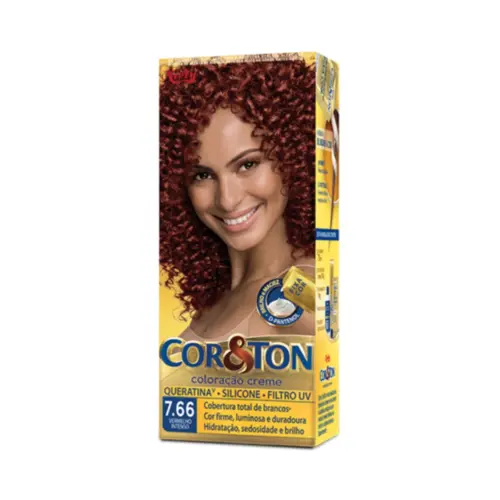 Coloração Cor & Ton Medio Vermelho Intenso 7.66