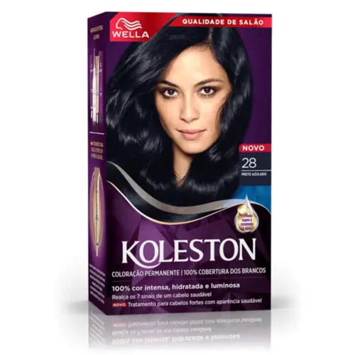 Coloração Wella Koleston Preto Azulado 28