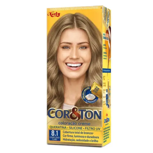 Coloração Cor & Ton Medio Louro Cinza Claro 8.1