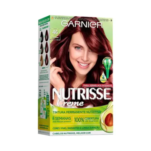 Coloração Nutrisse Creme Castanho Vermelho 46