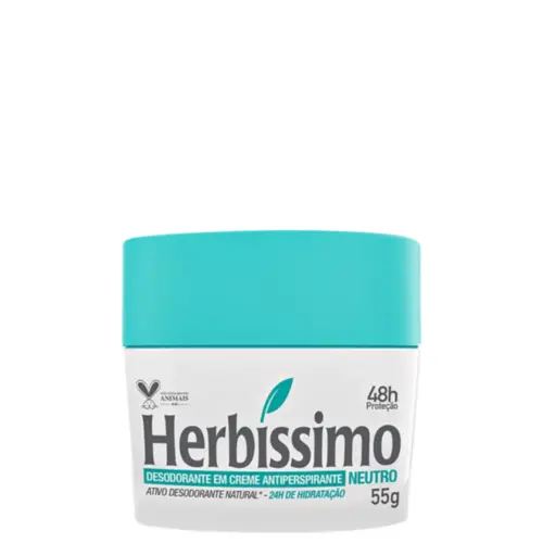 Desodorante Creme Herbíssimo Neutro Sem Perfume 55g