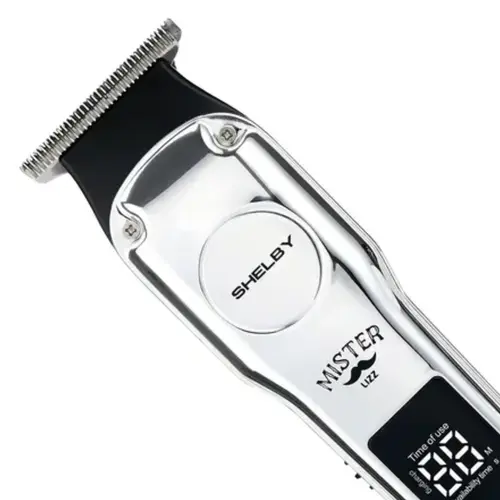 Máquina de Corte e Acabamento Lizz Professional Kit Argo e Shelby USB recarregável lâmina aço inox 440C 7000 RPM Com 2 u