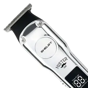 Máquina de Corte e Acabamento Lizz Professional Kit Argo e Shelby USB recarregável lâmina aço inox 440C 7000 RPM Com 2 u