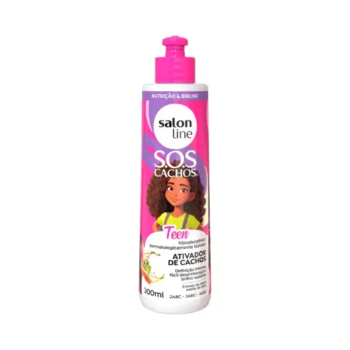 Ativador de Cachos Salon Line SOS Cachos Teens Com 300 ml