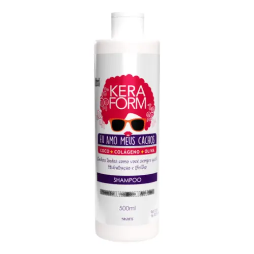 Shampoo Skafe Keraform Eu Amo Meus Cachos Com 500 ml