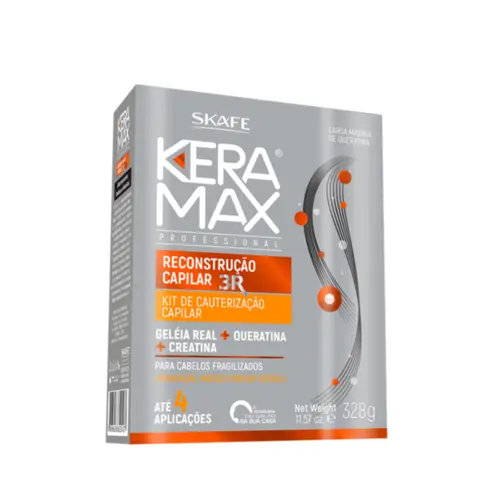 Kit Reconstrução Capilar Skafe Keramax Com 328 g