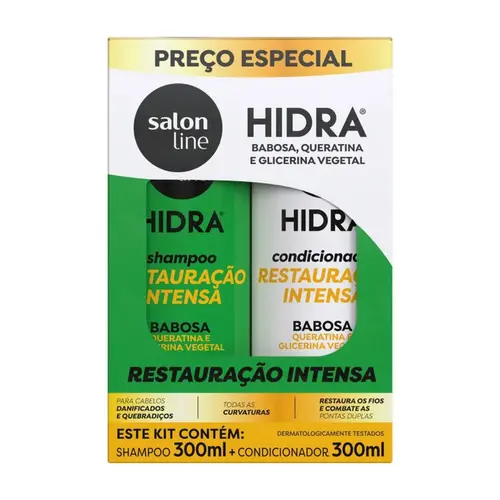 Kit Salon Line Hidra Babosa Shampoo+Condicionador 300ml