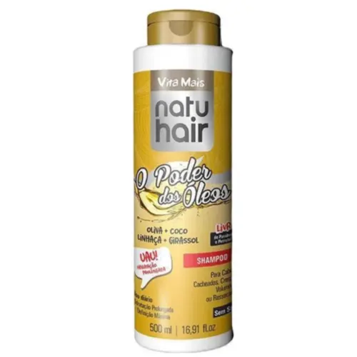 Shampoo NatuHair O Poder dos Óleos Com 500 ml