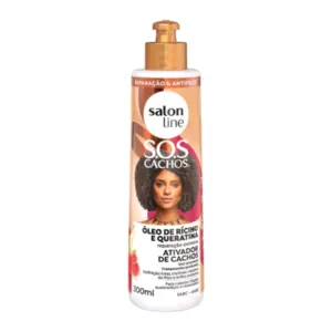 Ativador de Cachos Salon Line S.O.S Rícino e Queratina Com 300 ml