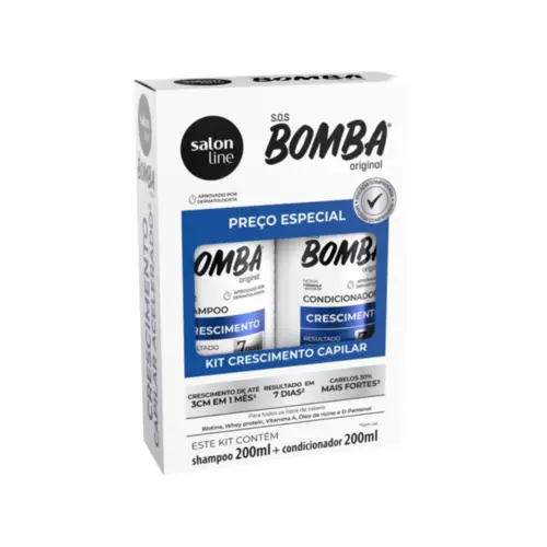 Kit Salon Line S.O.S Bomba Original Shampoo+Condicionador 200ml