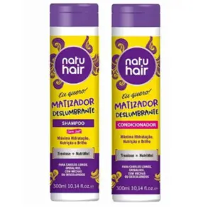 Kit Matizador NatuHair Matiz Deslumb Com 600 ml