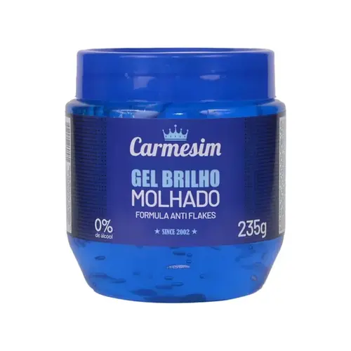 Gel Fixador para Cabelos Carmesim Fix Azul Fixação forte Cor azul Com 235 g