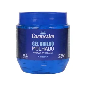 Gel Fixador para Cabelos Carmesim Fix Azul Fixação forte Cor azul Com 235 g
