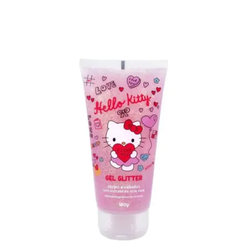 Gel Glitter Betulla Hello Kitty Corpo e Cabelos Com 180 g