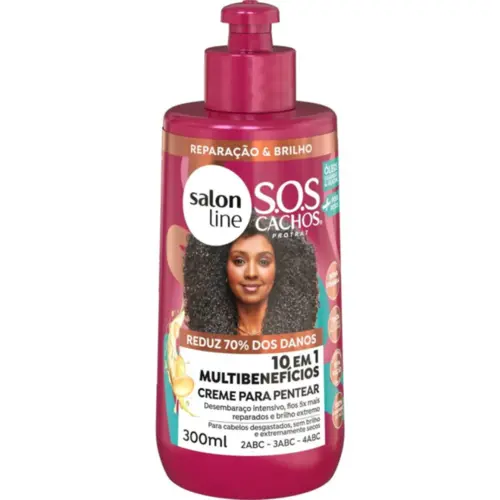 Creme para Pentear Salon Line S.O.S Cachos + Poderosos Com 300 ml