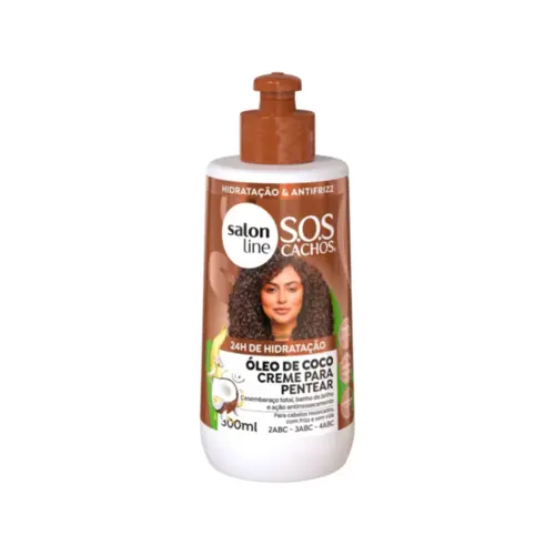 Creme para Pentear Salon Line Cachos Coco Tratamento Profundo 300ml