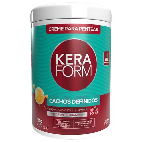 Creme para Pentear Skafe Keraform Cachos Definidos Com 1 kg