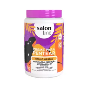 Creme para Pentear Salon Line Brilho Máximo Com 1000 g