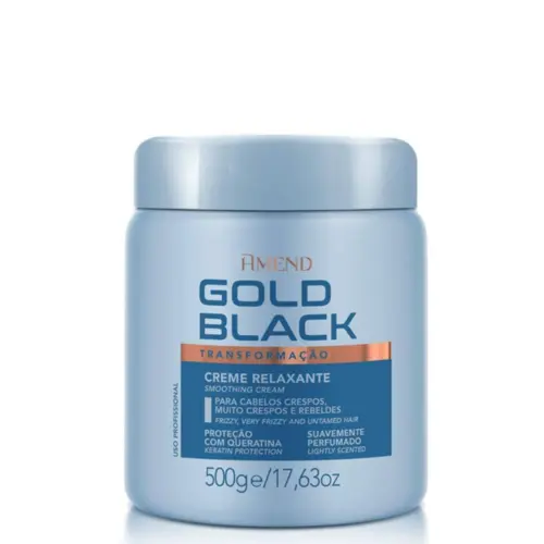 Creme relaxante para Cabelos Amend Gold Black Com 500 g